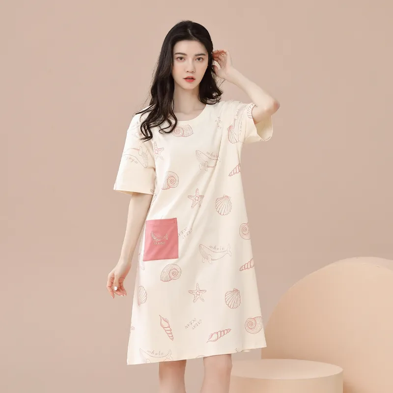 Aidai Nightgown Women's Apricot-2
