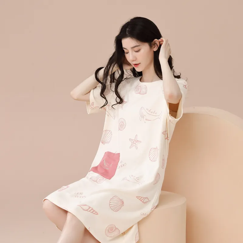 Aidai Nightgown Women's Apricot-5