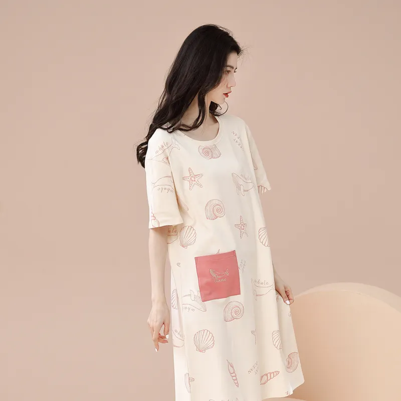 Aidai Nightgown Women's Apricot-4