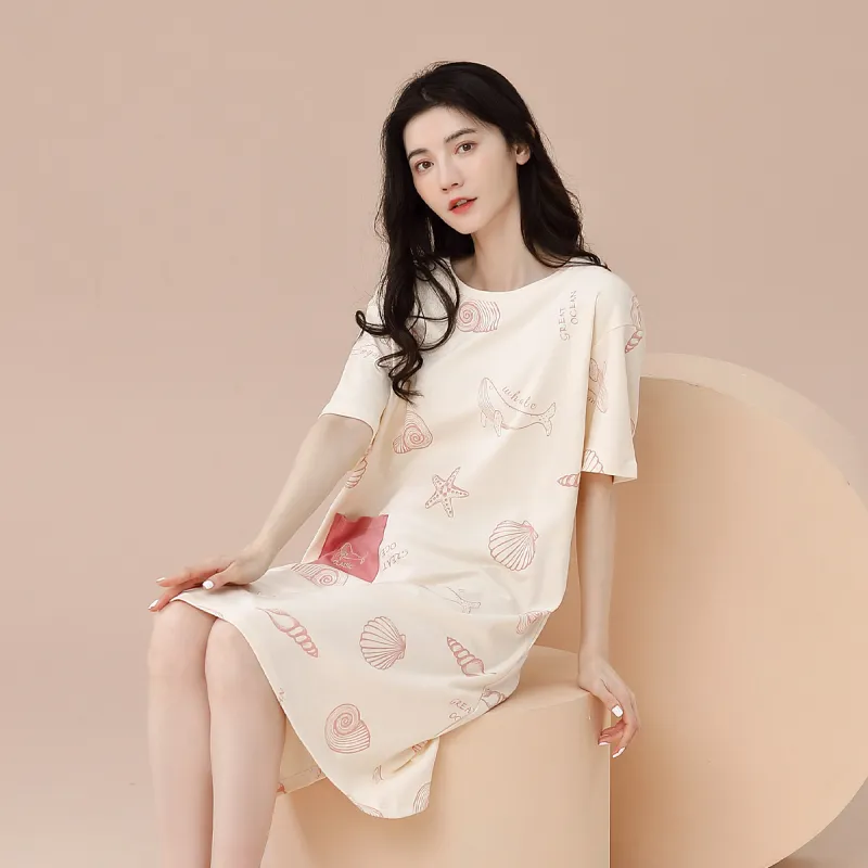 Aidai Nightgown Women's Apricot-1