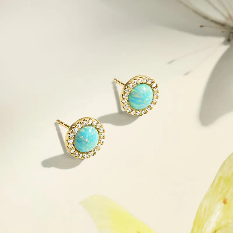 Lola Rose S925 Silver Stud Earrings Women's Blue-2