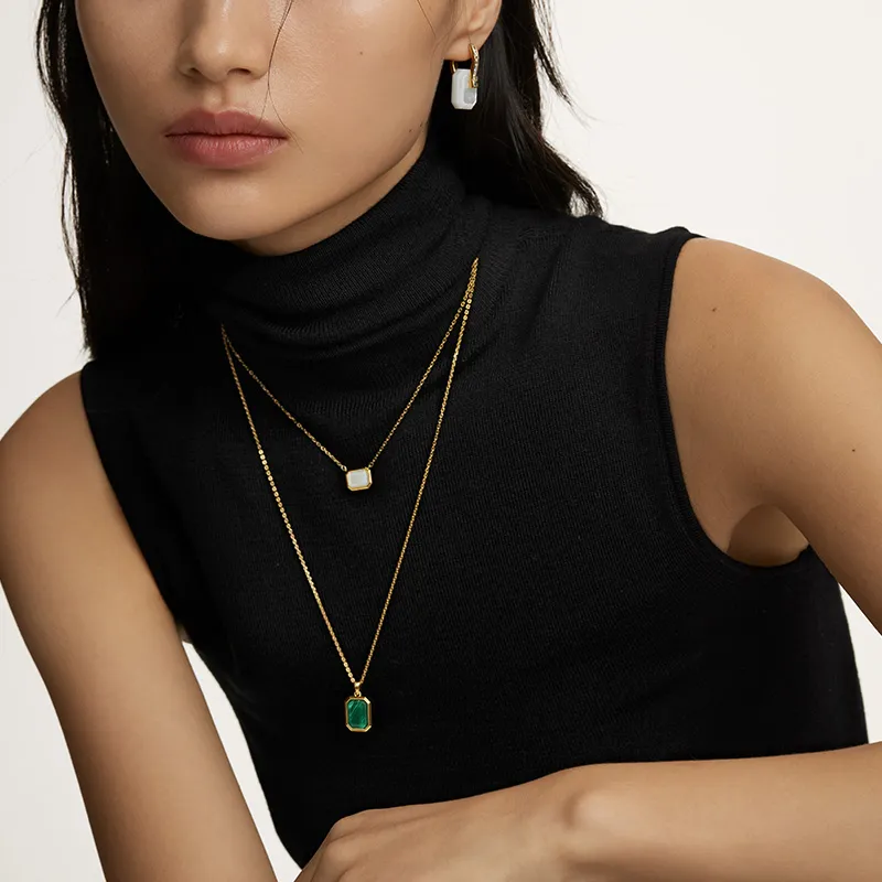 Lola Rose Malachite Necklaces Women's-3