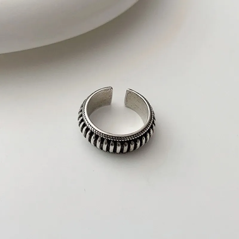 ATPLAY Silver Plated Copper Rings Unisex Silver-4