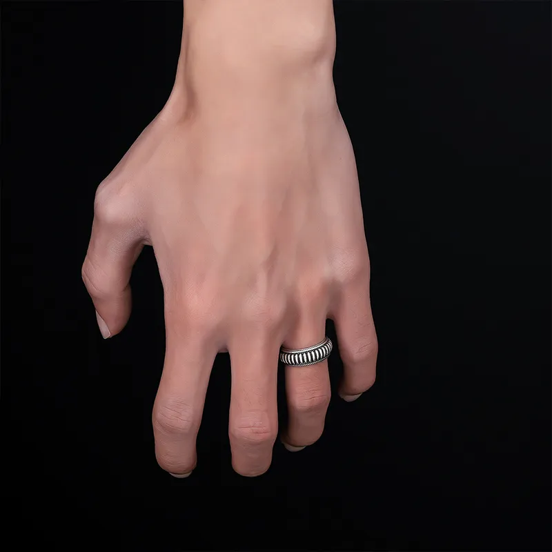 ATPLAY Silver Plated Copper Rings Unisex Silver-2