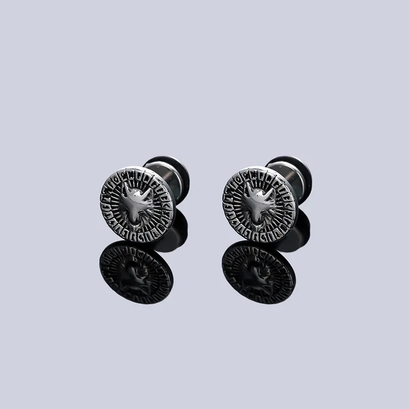 ATPLAY Copper Stud Earrings Men's-6