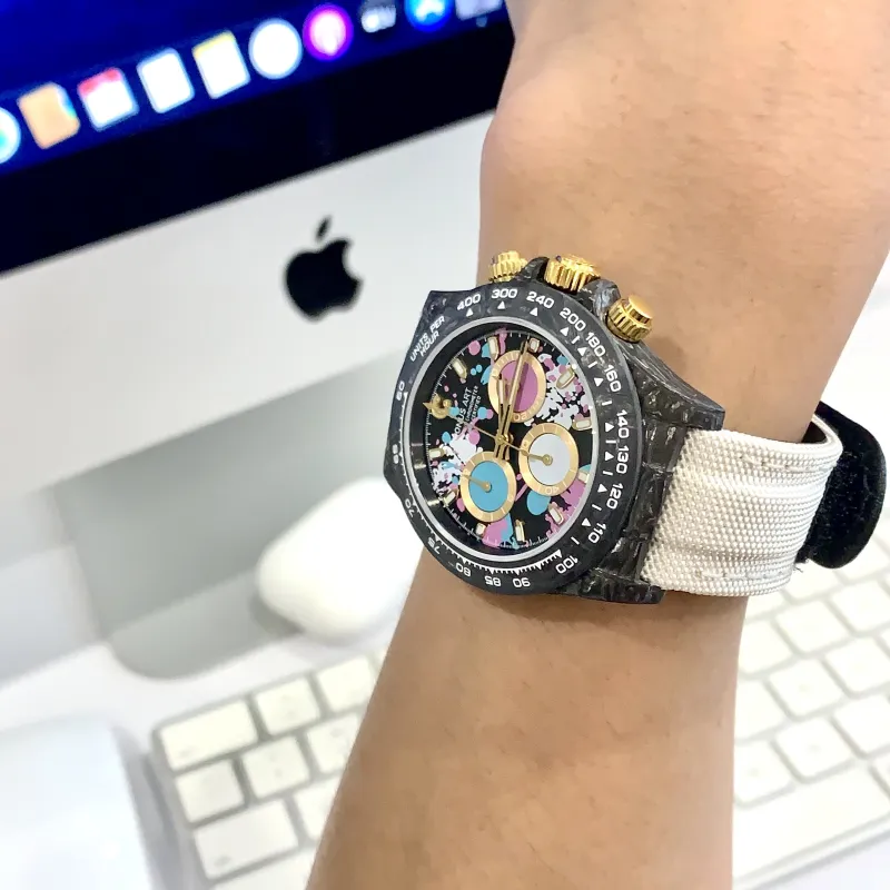 CRONUSART Cross Ditan Na Automatic Mechanical Movement Canvas Strap Watch Men's Watches White Dial-31