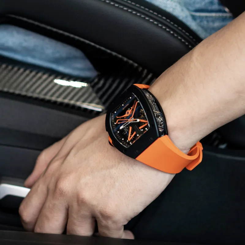 CRONUSART Men Carbon Series Watch-13
