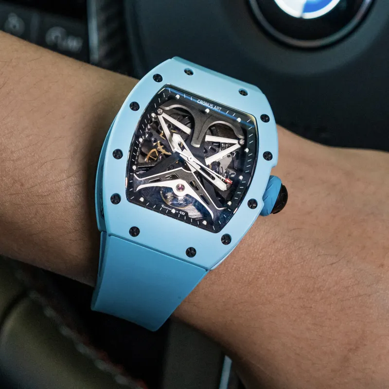 CRONUSART Men Carbon Series Watch-7