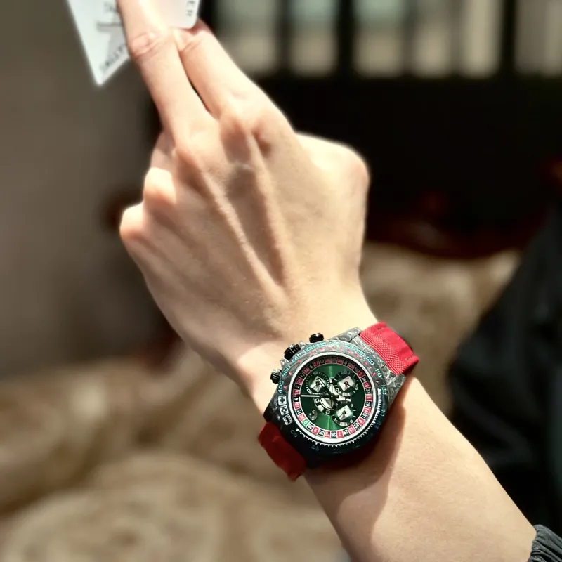 CRONUSART Cross Ditan Na Automatic Mechanical Movement Canvas Strap Watch Men's Watches White Dial-41