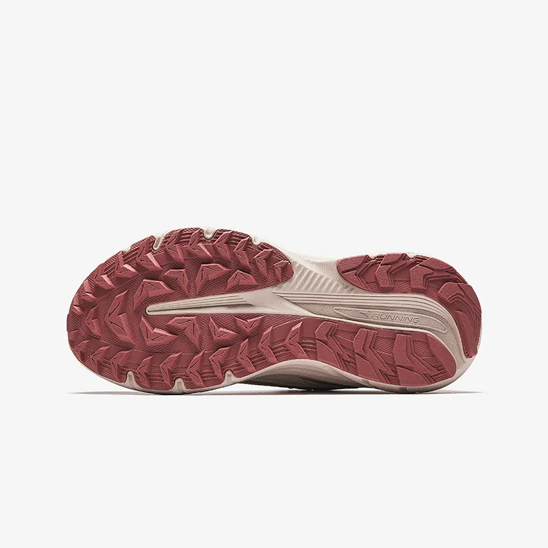 Antakids Breathable Lightweight Cushioning Low Top Kids' Running Shoes Lotus Gray/Dry Rose Pink Unisex-4