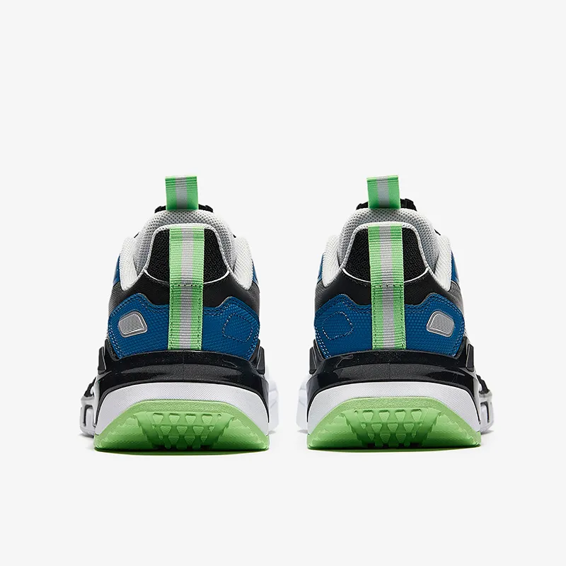 Antakids Lightweight Cushioning Low Top Kids' Running Shoes White Blue Kids'-3