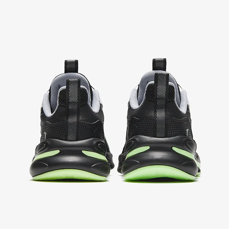 Antakids Lightweight Shock Absorbers Low Top Kids' Running Shoes Black White Green Kids'-3