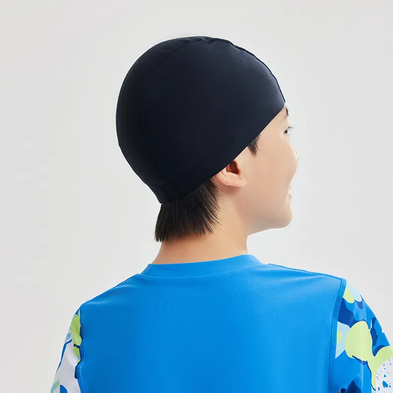 Antakids Swimming Caps Indoor And Outdoor Kids' One Size Dark Blue-4