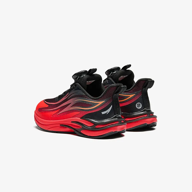 Antakids Chiyan Lightweight Cushioning Low Top Kids' Running Shoes Black Red Children Aged 3 7 Years Old-3