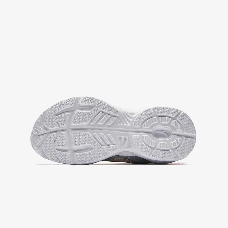 Antakids Lightweight Shock Absorbers Low Top Kids' Running Shoes Pink Silver Unisex-7