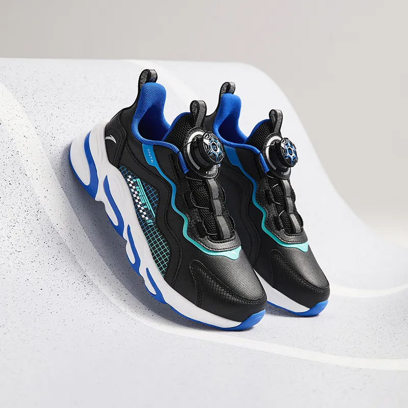 Antakids Lightweight Shock Absorbers Low Top Kids' Running Shoes Black Blue Green Kids'-5