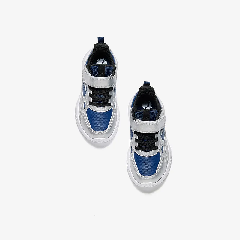 Antakids Lightweight Shock Absorbers Low Top Kids' Running Shoes Blue Silver Children Aged 3 7 Years Old-5