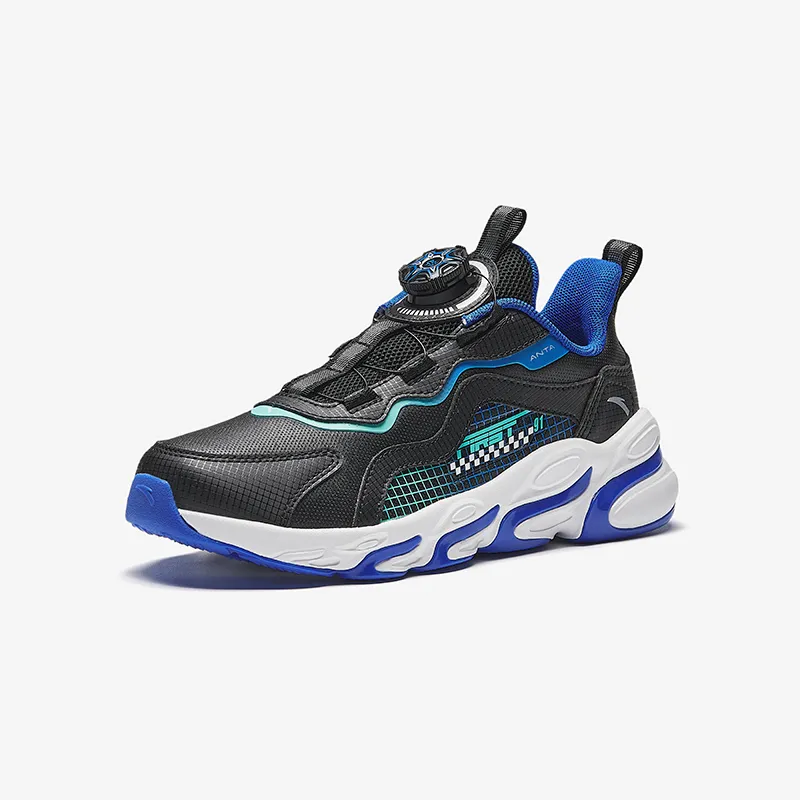 Antakids Lightweight Shock Absorbers Low Top Kids' Running Shoes Black Blue Green Kids'-1