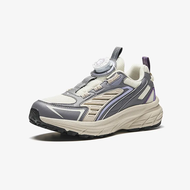 Antakids Breathable Lightweight Cushioning Low Top Kids' Running Shoes Coarse Heather Gray/Carrier Dove Gray Unisex-1