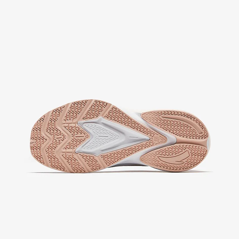 Antakids Fiery Red 5.0 Cushioning, Wear Resistant Low Top Kids' Running Shoes Rose Pink White/White/Rose Gold Unisex-4