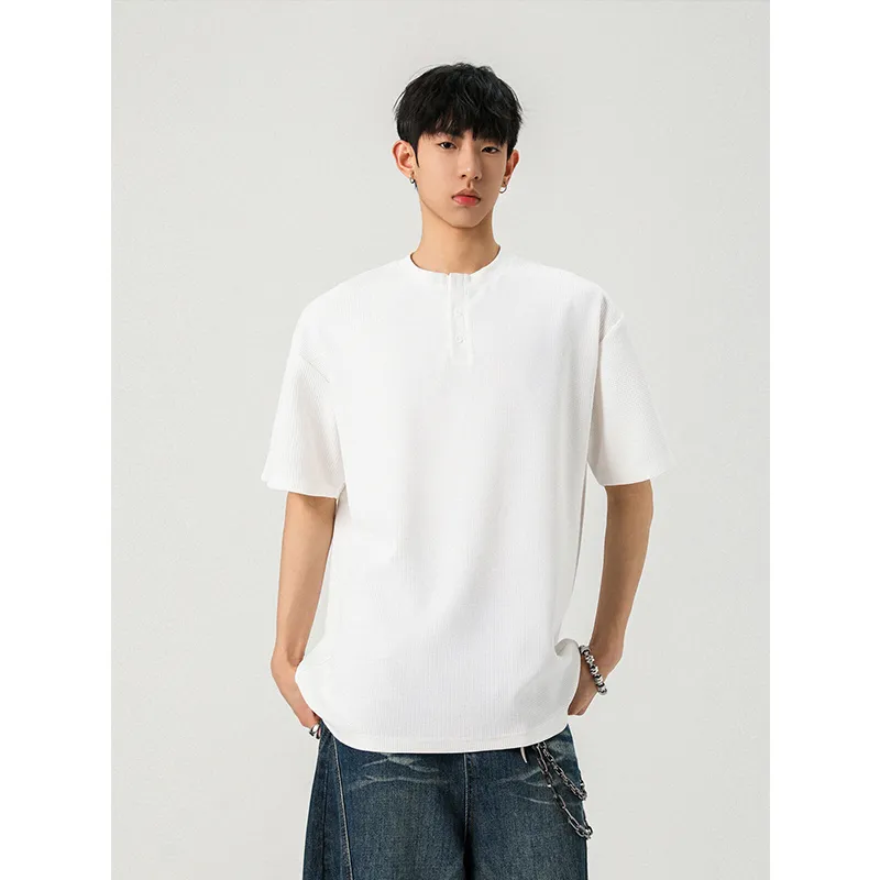 PAINT STAIN Versatile Basic T Shirt Unisex Classic Black-26