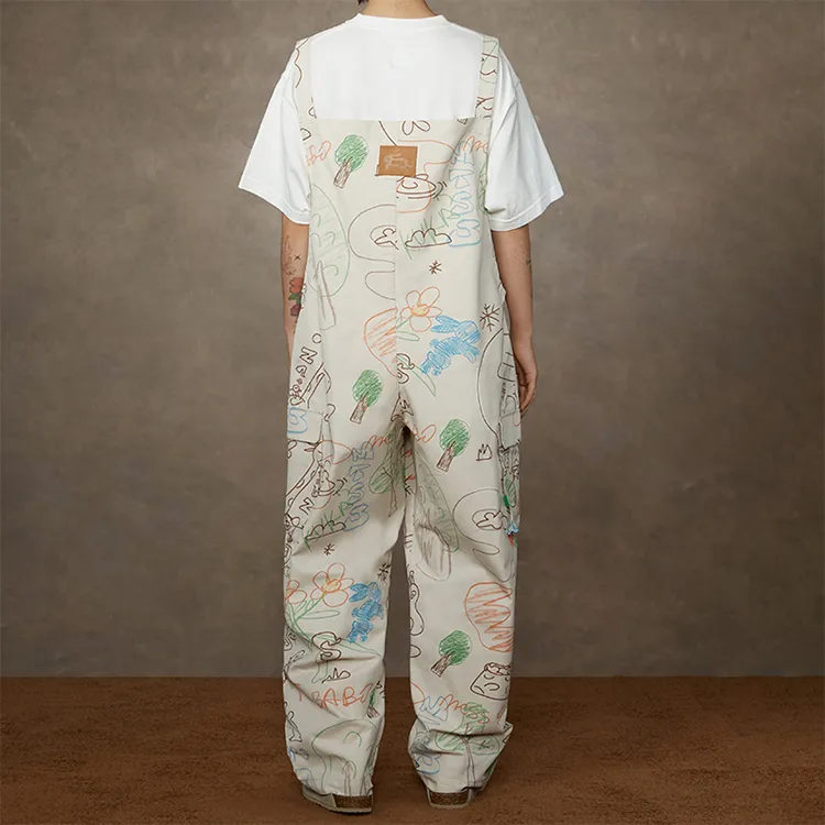 Melting Sadness Overalls Unisex Multicolor-4