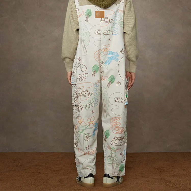 Melting Sadness Overalls Unisex Multicolor-3