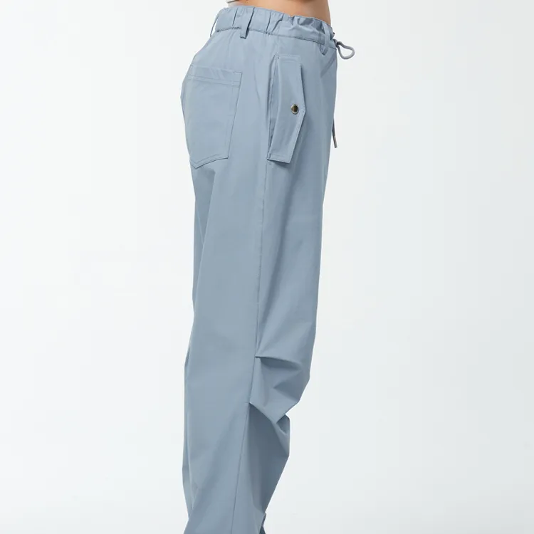 Melting Sadness Casual Pants Unisex Gray-4