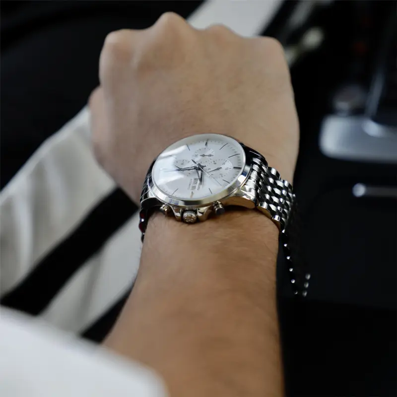 HANBORO Automatic Mechanical Movement Watch Men's Watches Silver Dial HBR901-BBG-6