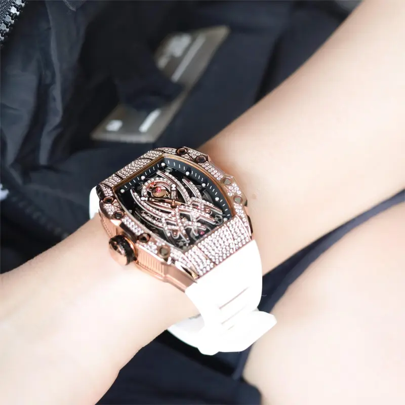 HANBORO Automatic Mechanical Movement Watch Men's Watches Gold Dial HBR922.2-4
