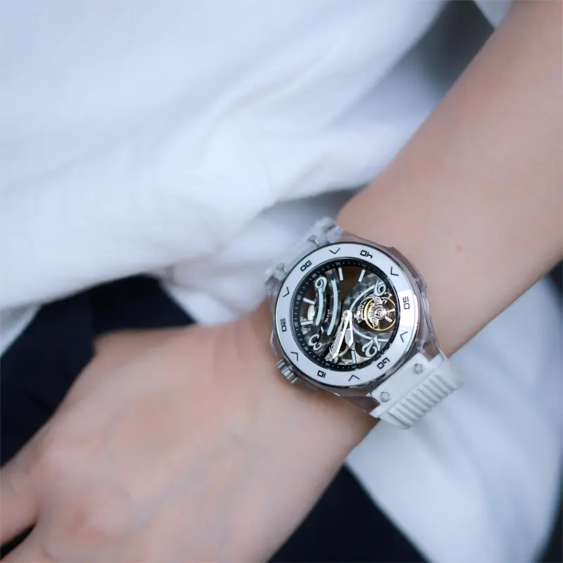 HANBORO Automatic Mechanical Movement Watch Men's Watches Cut Out Dial HBR963-5