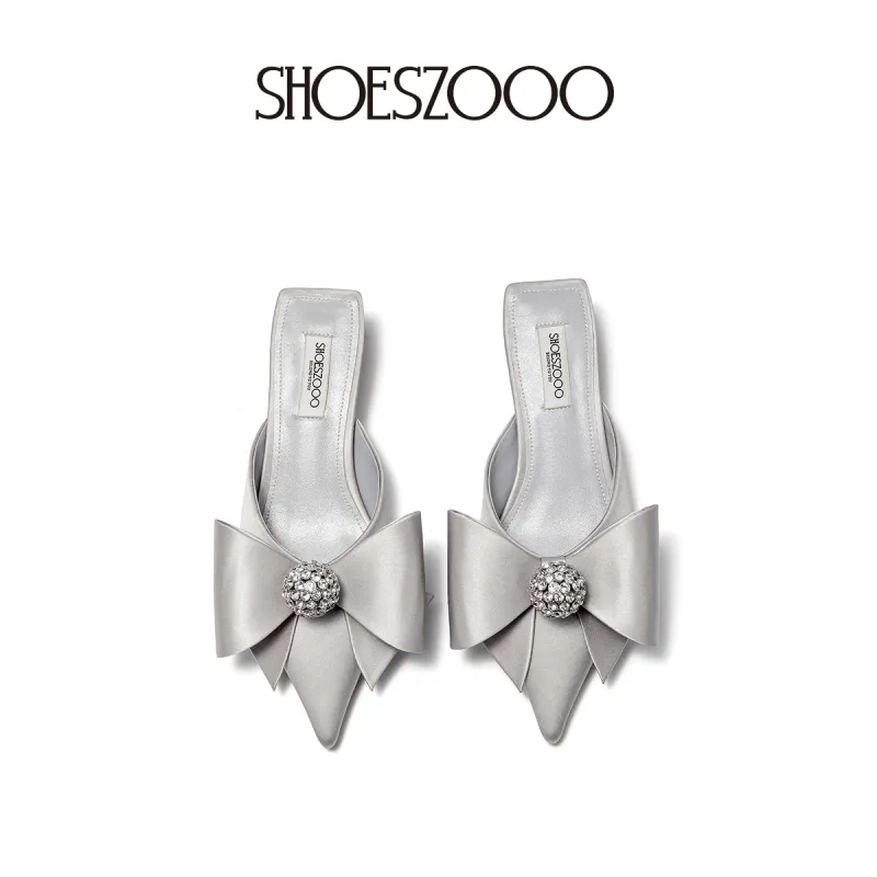 SHOESZOOO Closed Toe Slippers Women's Gilded Secret Silver-3