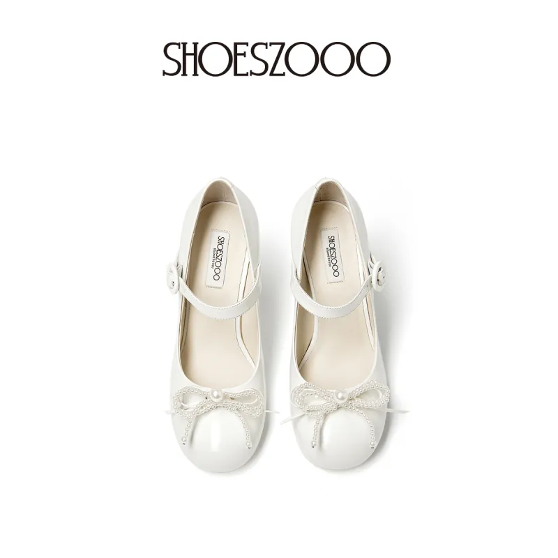 SHOESZOOO High Heels 8cm Women's Pearl White-3