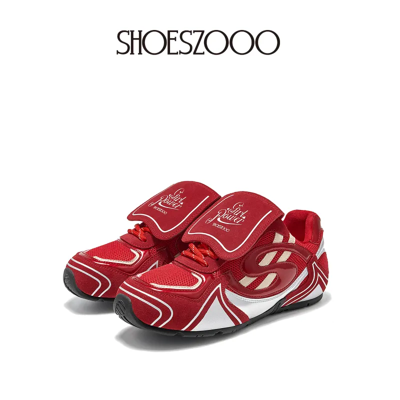 SHOESZOOO Low-Top Casual Shoes Women's Red-2
