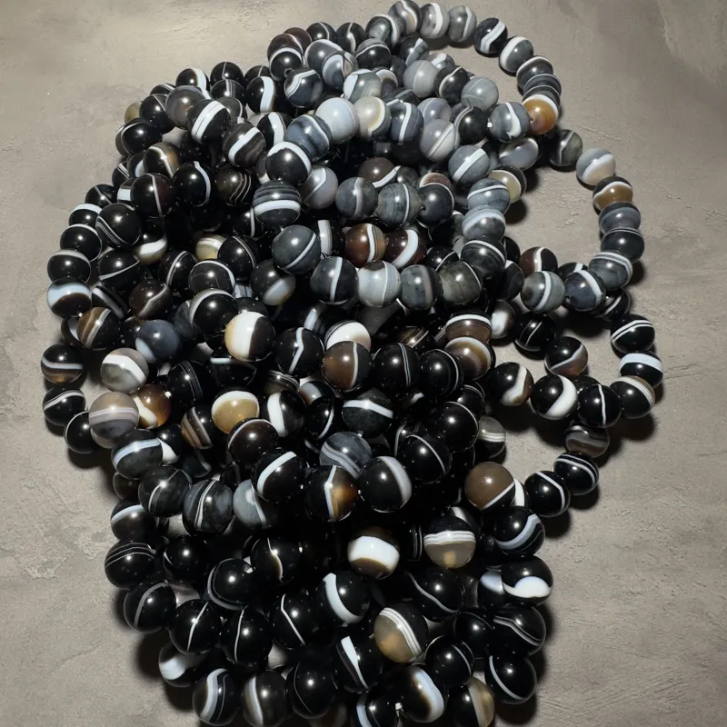 Rejoice Agate Pharmacist Beaded Bracelet Unisex-1
