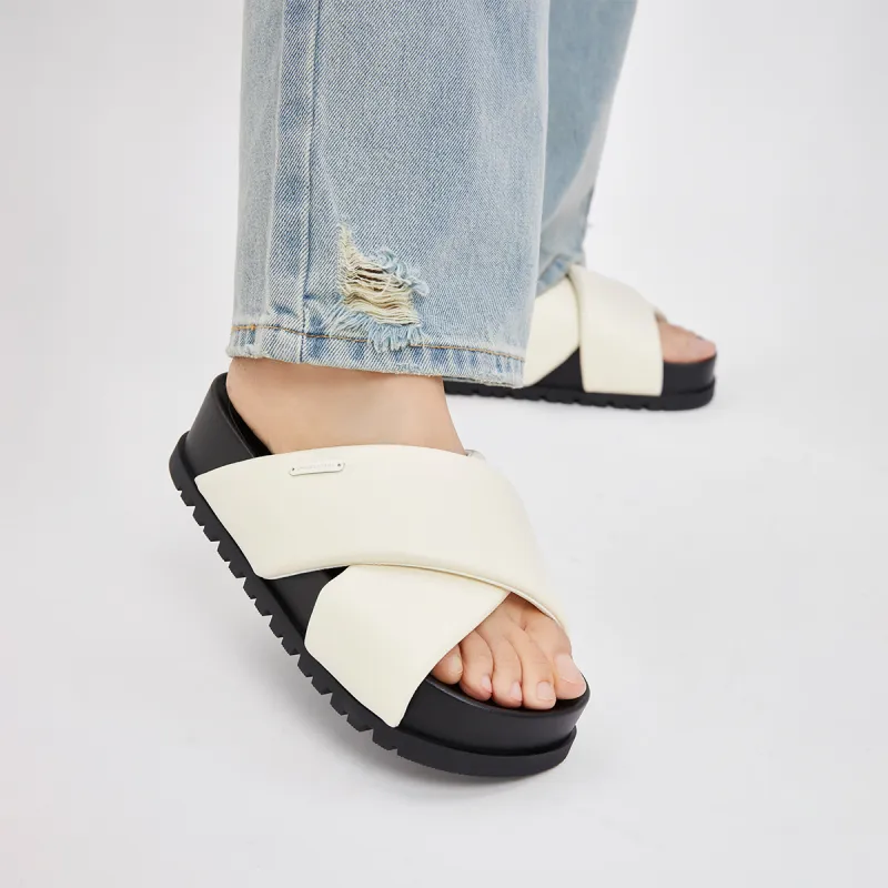 CHARLES&KEITH Composite Sole Slide Slippers 4cm Women's-7
