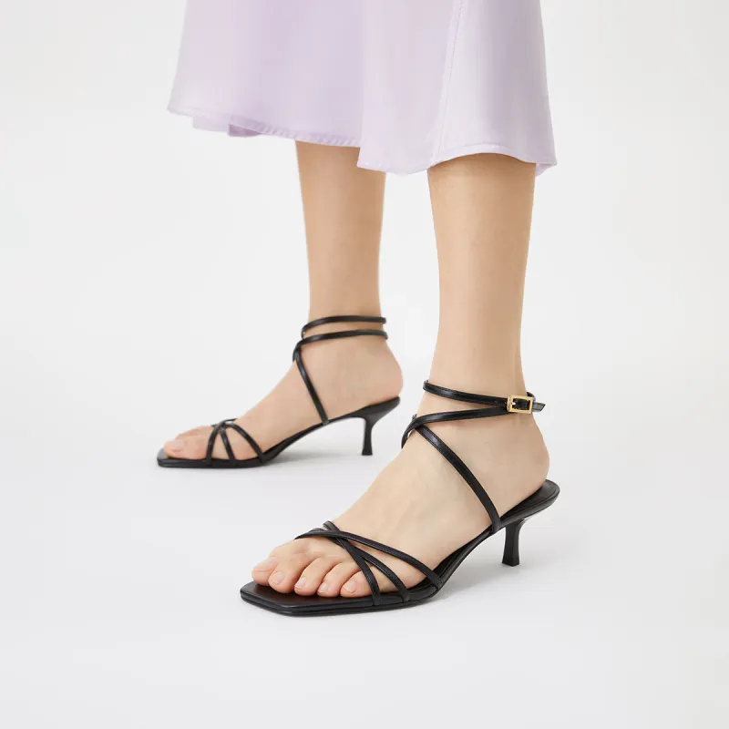 CHARLES&KEITH Small Ck One Strap Sandals 5cm Women's-3