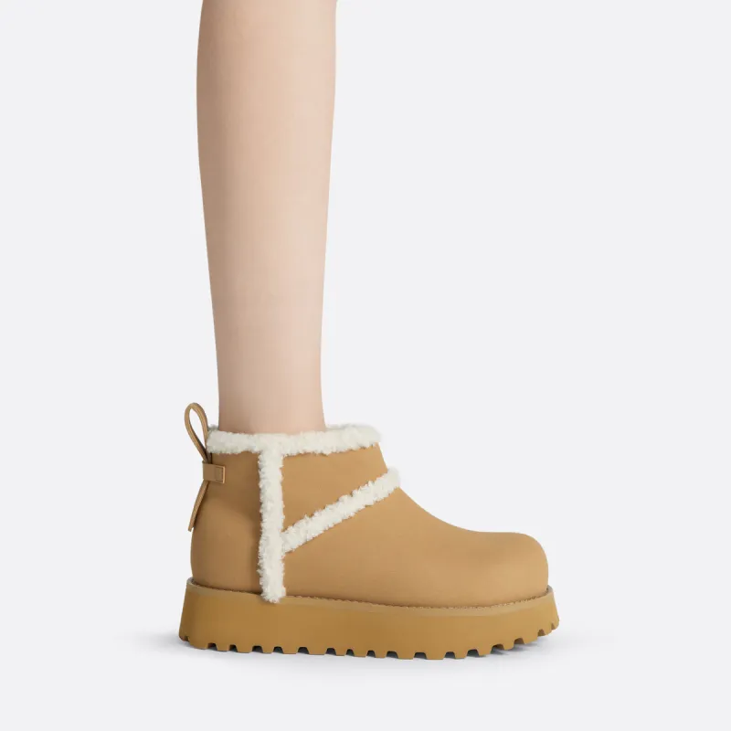 CHARLES&KEITH Short Snow Boots 4.4cm Women's-3