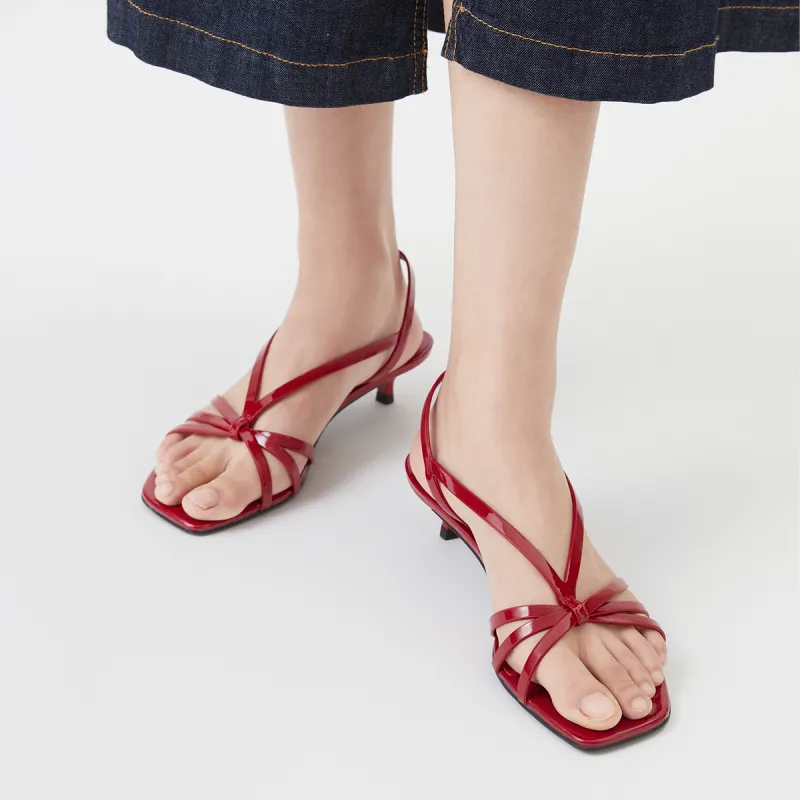 CHARLES&KEITH Small Ck One Strap Sandals 3.5cm Women's-7