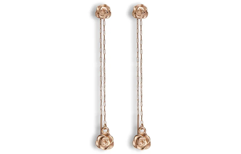 CHARLES&KEITH Stainless Steel Earrings Women's Rose Gold/Silver-1