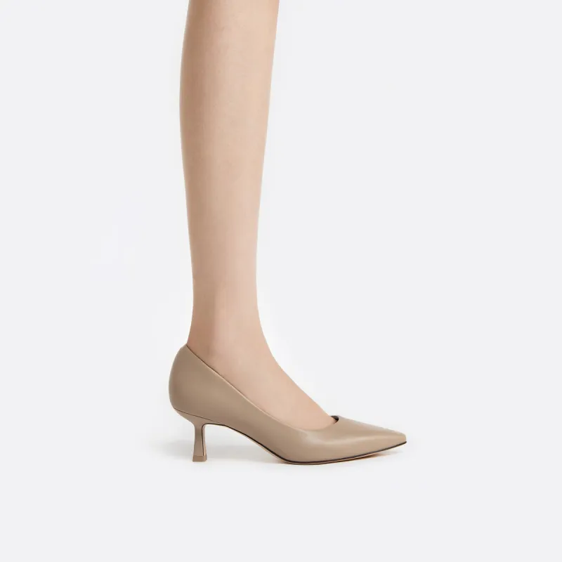 CHARLES&KEITH Mary Jane Shoes Women's Low Top Flesh-3