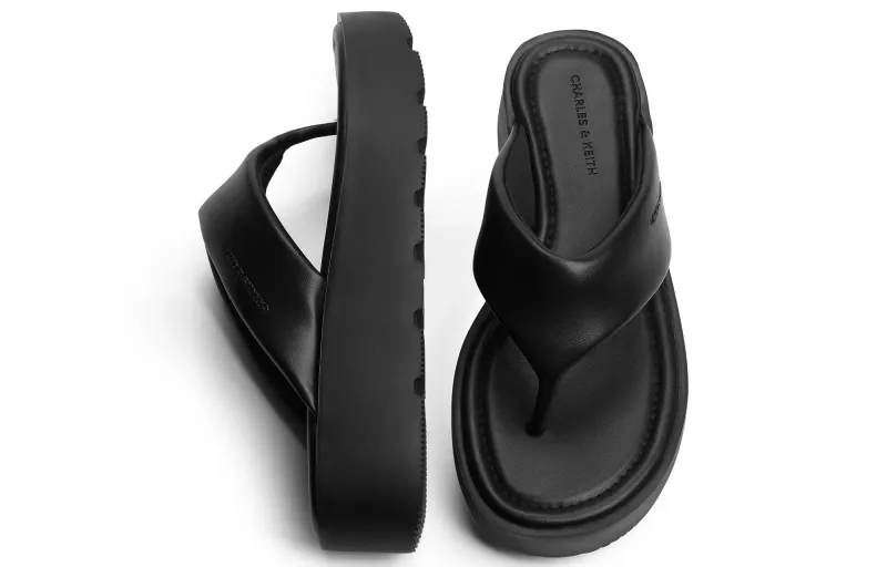 CHARLES&KEITH EVA Flip Flops 4.5cm Women's-2