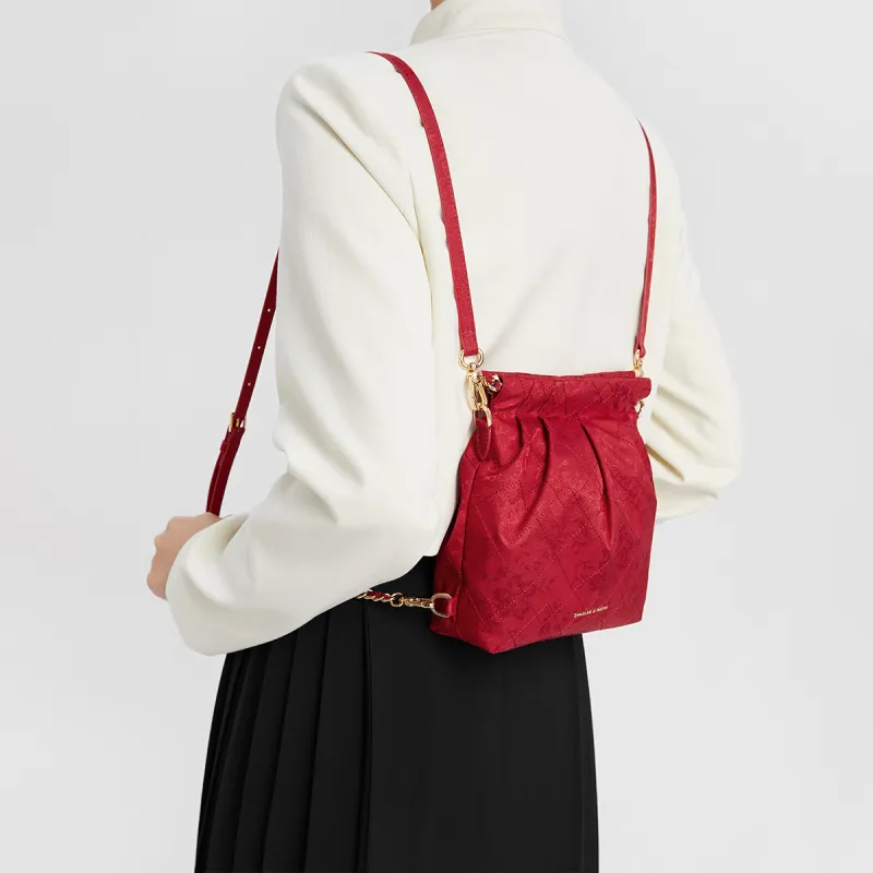 CHARLES&KEITH Fabric Shoulder Bag Small Size Women's Multicolor-12