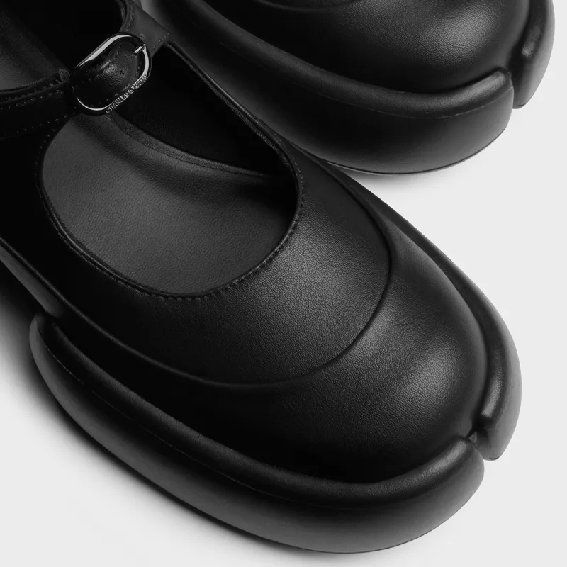 CHARLES&KEITH Small CK Gothic Lolita Style Casual Single Shoes 4.5cm Women's Black-4