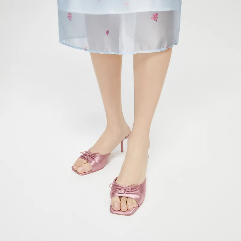 CHARLES&KEITH Composite Sole Slide Slippers 6.1cm Women's-18