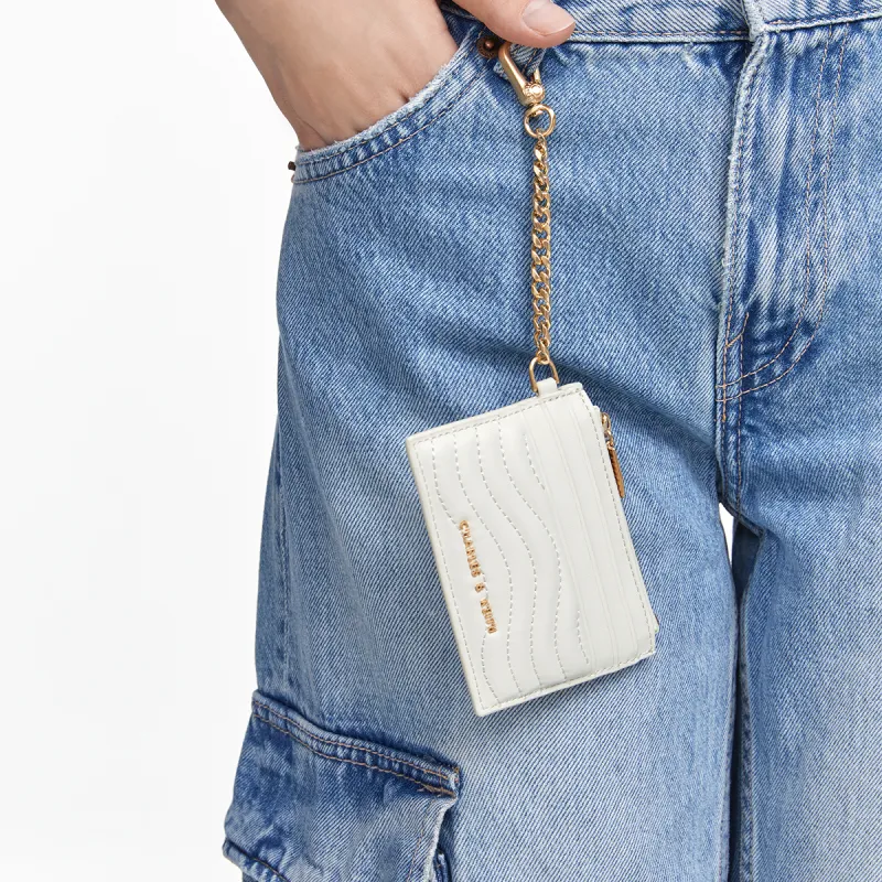 CHARLES&KEITH Fabric Small CK Bag Coin Purse Card Holder Mini Women's Multicolor-3