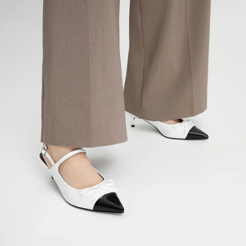 CHARLES&KEITH Small CK Bowknot New Chinese Style Casual Single Shoes 5.3cm Women's-3