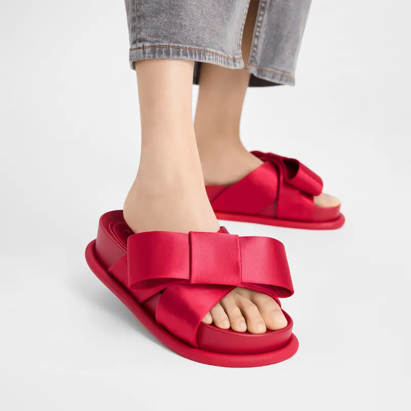 CHARLES&KEITH Composite Sole Slip Resistant Slide Slippers 3.5cm Women's-19