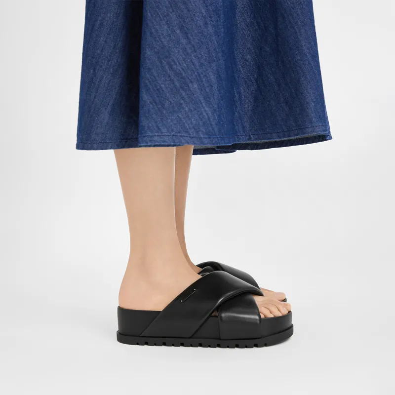 CHARLES&KEITH Composite Sole Slide Slippers 4cm Women's-3
