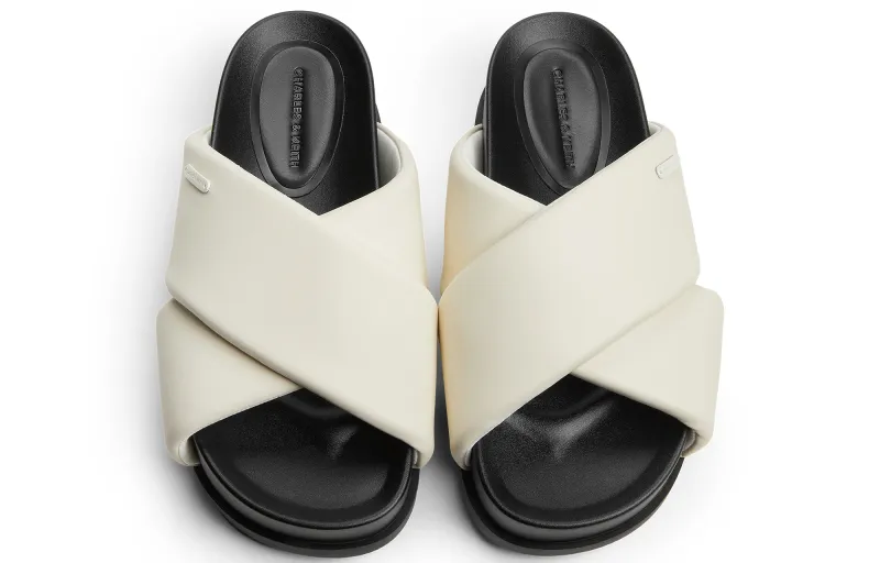 CHARLES&KEITH Composite Sole Slide Slippers 4cm Women's-6